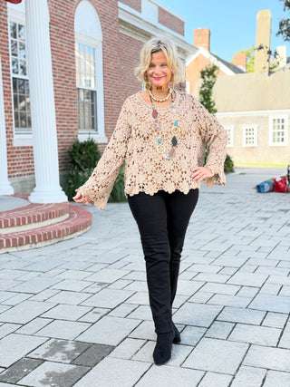 AUTUMN STYLE STYLING  CROCHET TOP Cathys Place