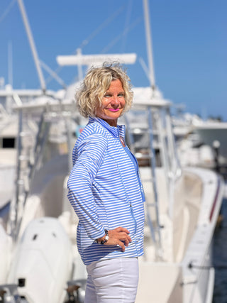 NAUTICAL PERRI STRIPED JACKET LULU-B