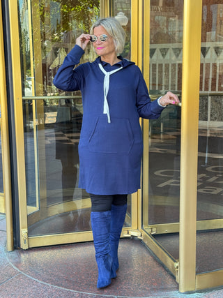 Lulu b kangaroo Navy scuba dress