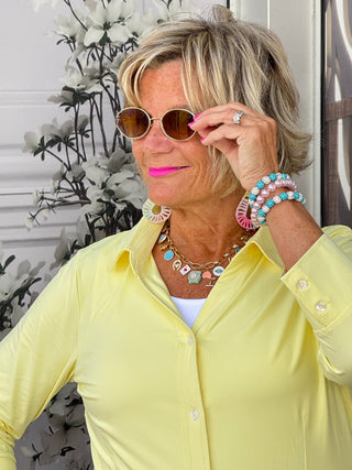 SUMMERTIME Charm Station Paperclip Necklace CATHYS RESORTWEAR