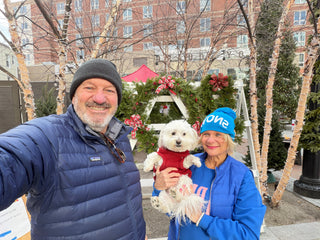 Blue Snow Pom Hat Cathys Place