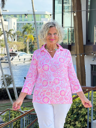 Lulu B Starfish Harbor Collar sleeve LULU-B