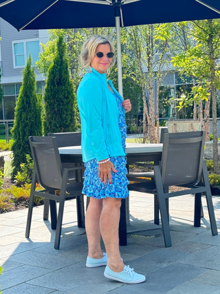 BAHAMA BLUE TURTLE CHA CHA DRESS