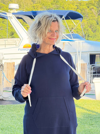 Lulu b kangaroo Navy scuba dress LULU-B