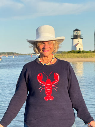 NAVY LOBSTER SWEATER