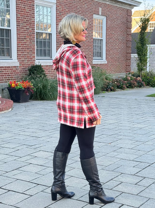 Rust Plaid Fall Day Hoodie