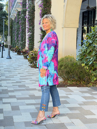 COLOR WAVES OF FASHION CARDIGAN ETHYL JEANS