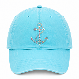 Bling Blue Anchor Hat Cathys Place