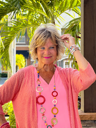 LULU-B SALMON MESH WRAP