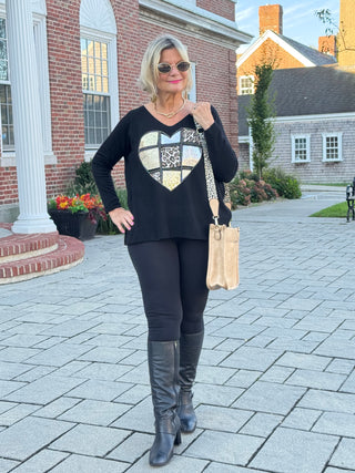 LEOPARD FASHION SEQUIN TOP