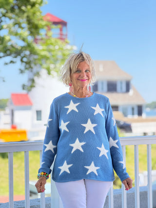 LULU B PERRI DOCKSIDE FUZZY SWEATER LULU-B