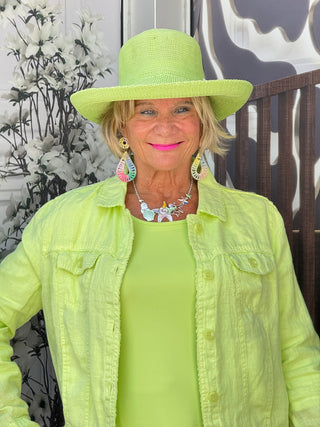 KEY WEST LIME LINEN JACKET