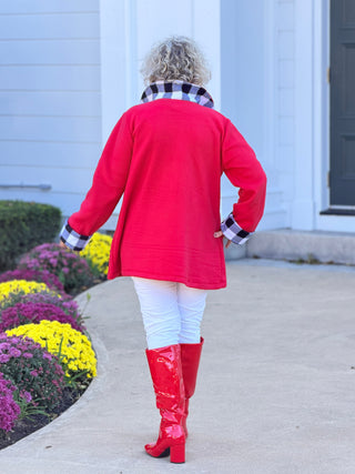 SNOWMAN HOUNDSTOOTH BLAZER Cathys Place