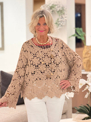 AUTUMN STYLE STYLING  CROCHET TOP Cathys Place