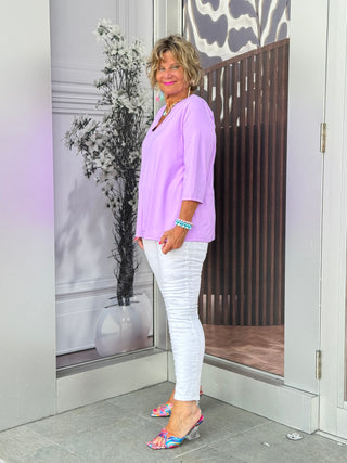TAILORED V LILAC SLEEVE