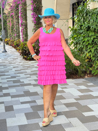 HOT PINK CHA CHA DRESS