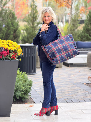 LULU-B NAVY VELOUR JACKET LULU-B