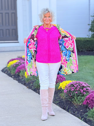 Polka Dot HOT PINK Posh Reversible Raincoat Cathys Place