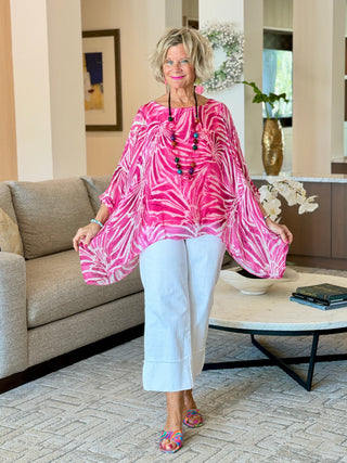 Pink Tiger Silk Top Cathys Place