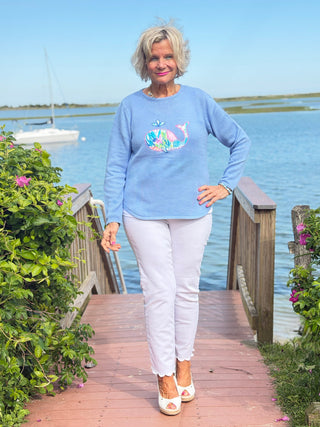 BEACH CLUB PERRI WHALE SWEATER LULU-B