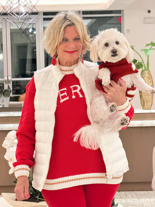 MERRY Color Block Edge Drop Shoulder Cozy Sweater Cathys Place