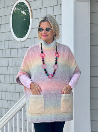 Gradient Colorful Pullover Sweater