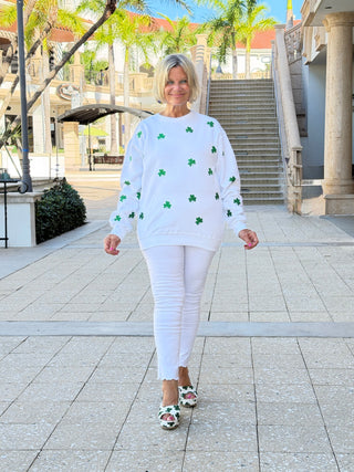 St Patricks Day Glitter weatshirt/Irish Sweatshirt Cathys Place