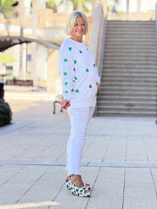 St Patricks Day Glitter weatshirt/Irish Sweatshirt Cathys Place