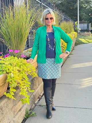 Lulu B Full Emerald Green Zipper Jacket LULU-B