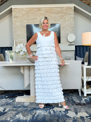 LULU-B WHITE CHA CHA MAXI DRESS