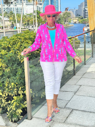 LULU B SEAHORSE BAY FULL ZIPPER JACKET