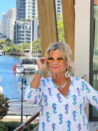LULU B SHORELINE CHARM TUNIC