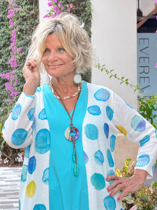 AQUA DOT CARDIGAN
