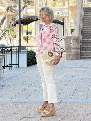 Handcrafted Floral Crochet Top CHARLIE B