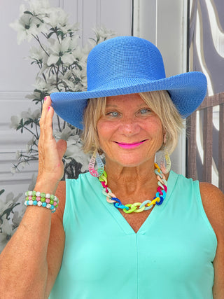 TAILORED AQUA BLUE V-NECK