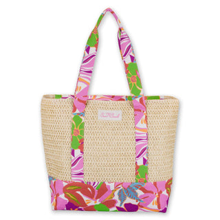 Natural, Paper Straw/Canvas Shoulder Tote Headwear & Handbag Collections by Sun 'N' Sand