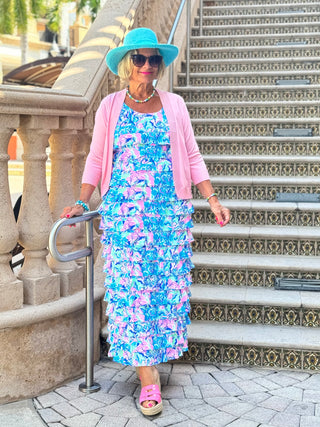 SPLASH OF PINK CHA CHA MAXI DRESS