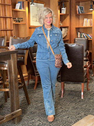 Ethyl Statement Denim Jacket - Bashful white ETHYL JEANS