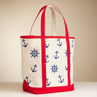 Anchor Wheel Printed Tote Bag CATHYS PLACE