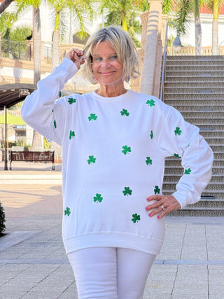 St Patricks Day Glitter weatshirt/Irish Sweatshirt Cathys Place
