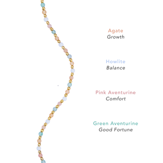 Good Fortune + Growth 2mm Layered Healing Bracelet
