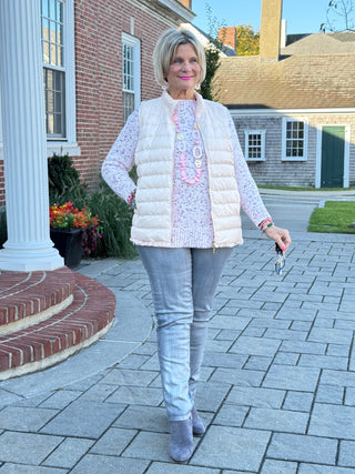 Women's Speckled Chenille Eyelash Sweater
