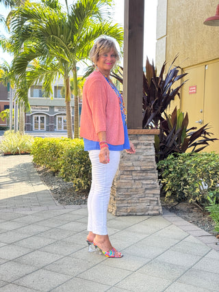 LULU-B SALMON MESH WRAP