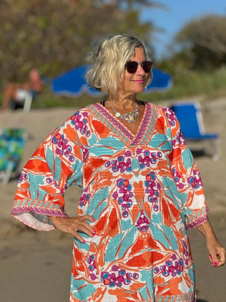 KEY WEST MANGO TROPICS BEACH COVER -UP