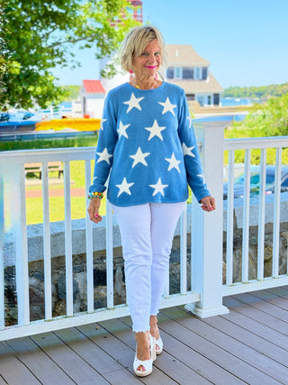LULU B PERRI DOCKSIDE FUZZY SWEATER LULU-B
