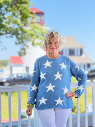 LULU B PERRI DOCKSIDE FUZZY SWEATER LULU-B