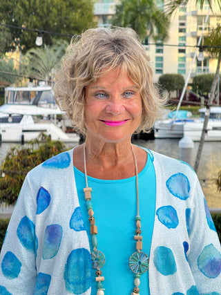 AQUA DOT CARDIGAN
