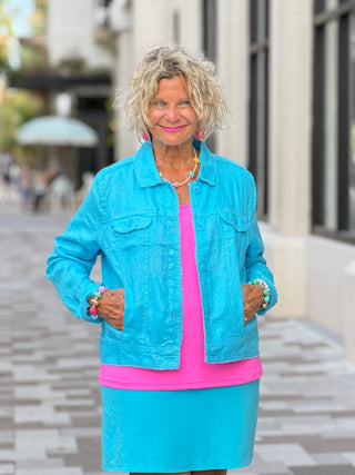 LULU-B AQUA TURQ SKORT LULU-B