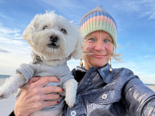 Multi Pastel Stripe Knit Pom Beanie Cathys Place