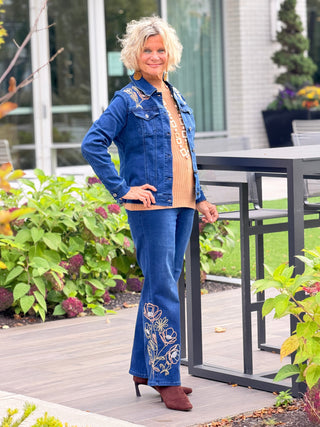 ETHYL FLOWER EMBROIDERED JEAN ETHYL JEANS